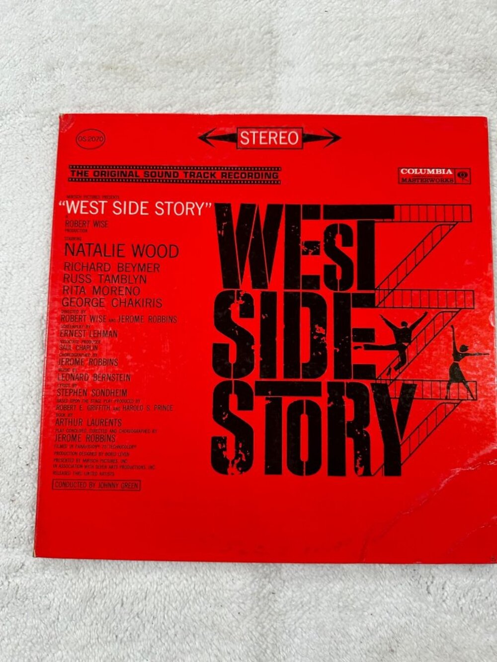 West Side Story Original Soundtrack LP 1961 Stereo 33 RPM Masterworks OS2070